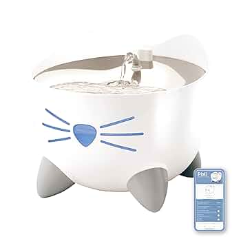 Amazon | Catit Pixi スマート ファウンテン 静音 猫用スマート